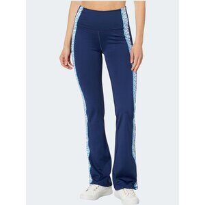 Lilly Pulitzer Luxletic Carpe Vita Flare Leggings Mid-Rise Low Tide Navy XXS